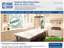 Tablet Screenshot of hudsonvalleyhomeshow.com